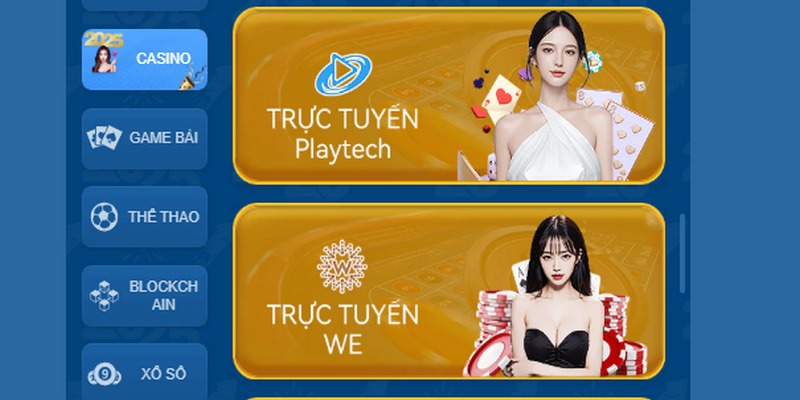 Những trò chơi thú vị trong Casino 58WIN 
